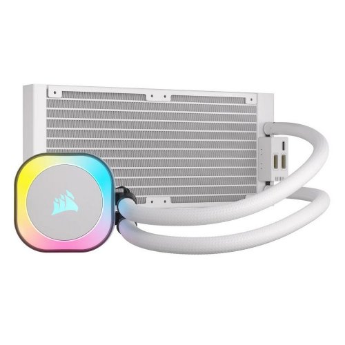 Готова сво Corsair iCUE Link H100i RGB (CW-9061005-WW) White (Стан нового, 861347) купити в Україні: Київ, Львів, Хмельницький, Тернопіль, Івано-Франківськ | Перевірка сумісності, низька ціна, відгуки, характеристики від TELEMART фото