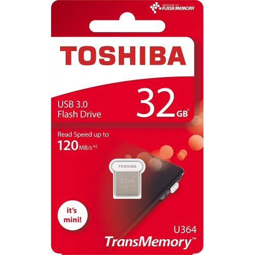 Накопичувач Toshiba U364 32GB USB 3.0 White (THN-U364W0320E4) купити в Україні | Telemart фото