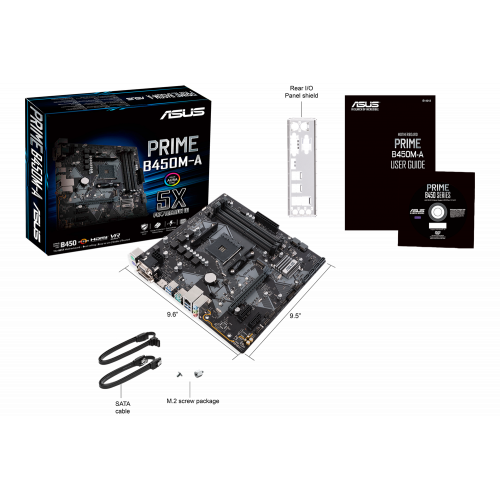 Продать Материнская плата Asus PRIME B450M-A/CSM (sAM4, AMD B450) по Trade-In интернет-магазине Телемарт - Киев, Днепр, Украина фото