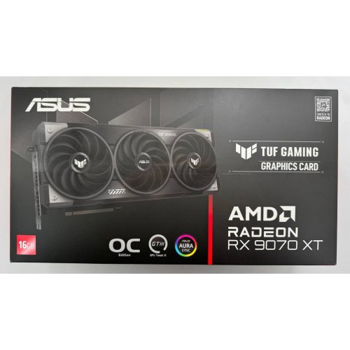 Відеокарта Asus TUF Radeon RX 9070 XT Gaming OC 16384MB (TUF-RX9070XT-O16G-GAMING) (Відновлено продавцем, 861451) купити в Україні: Київ, Львів, Хмельницький, Тернопіль, Івано-Франківськ | Перевірка сумісності, низька ціна, відгуки, характеристики від TELEMART фото