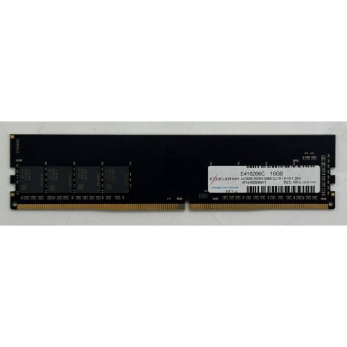 Озп Exceleram DDR4 16GB 2666MHz Black (E416266C) (Відновлено продавцем, 861454) купити в Україні: Київ, Львів, Хмельницький, Тернопіль, Івано-Франківськ | Перевірка сумісності, низька ціна, відгуки, характеристики від TELEMART фото