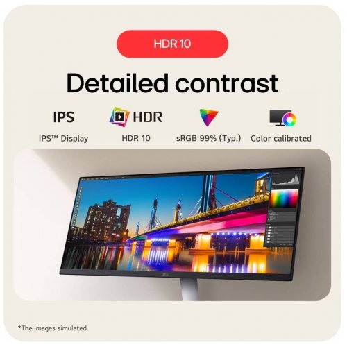 Монітор LG 29" 29U531A-W White купити в Україні: Київ, Львів, Хмельницький, Тернопіль, Івано-Франківськ | Низька ціна, відгуки, характеристики від TELEMART фото