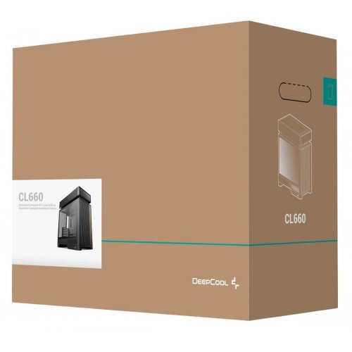 Корпус Deepcool CL660 Tempered Glass без БЖ (R-CL660-BKNNA0-G-1) Black купити в Україні: Київ, Львів, Хмельницький, Тернопіль, Івано-Франківськ | Перевірка сумісності, низька ціна, відгуки, характеристики від TELEMART фото