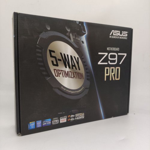 Материнська плата Asus Z97-PRO (s1150, Intel Z97) (Відновлено продавцем, 861499) купити в Україні: Київ, Львів, Хмельницький, Тернопіль, Івано-Франківськ | Перевірка сумісності, низька ціна, відгуки, характеристики від TELEMART фото