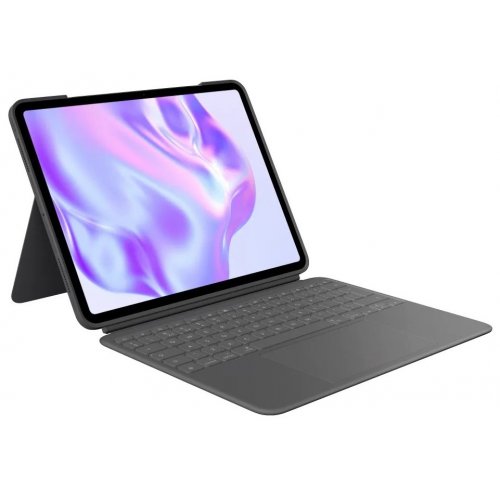 Чохол-клавіатура Logitech Combo Touch for Apple iPad Air 13'' (M2) (920-012618) Oxford Grey купити в Україні: Київ, Львів, Хмельницький, Тернопіль, Івано-Франківськ | Низька ціна, відгуки, характеристики від TELEMART фото