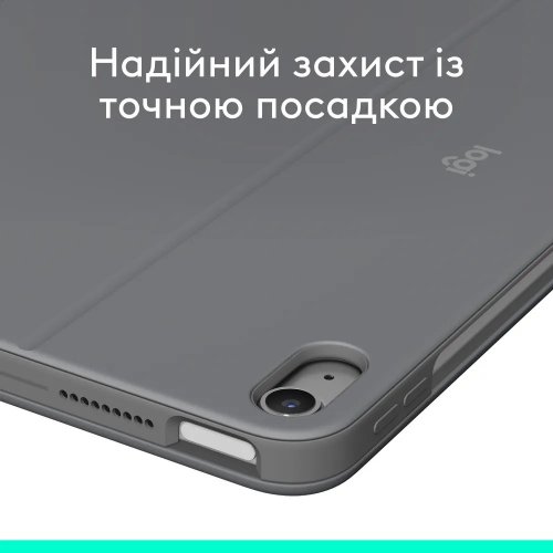 Чохол-клавіатура Logitech Combo Touch for Apple iPad Air 13'' (M2) (920-012618) Oxford Grey купити в Україні: Київ, Львів, Хмельницький, Тернопіль, Івано-Франківськ | Низька ціна, відгуки, характеристики від TELEMART фото
