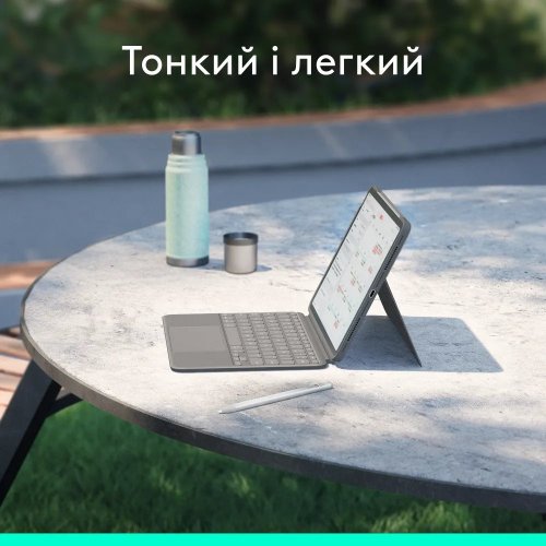 Чохол-клавіатура Logitech Combo Touch for Apple iPad Air 13'' (M2) (920-012618) Oxford Grey купити в Україні: Київ, Львів, Хмельницький, Тернопіль, Івано-Франківськ | Низька ціна, відгуки, характеристики від TELEMART фото