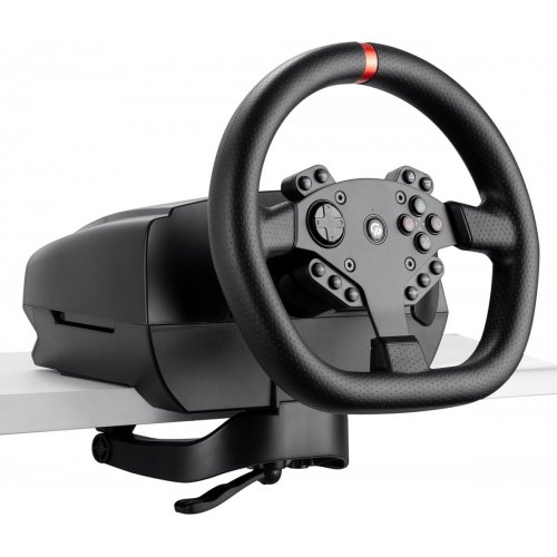 Уценка руль с педалями и коробкой передач GamePro RW070PM Black (Следы использования, 861540) купить в Украине: Киев, Днепр, Харьков, Одесса  | Низкая цена, отзывы, характеристики от TELEMART фото