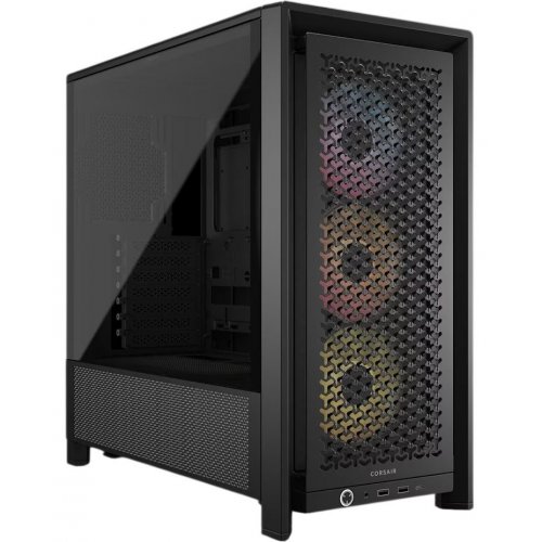Корпус Corsair FRAME 4000D RS ARGB Tempered Glass без БЖ (CC-9011296-WW) Black купити в Україні: Київ, Львів, Хмельницький, Тернопіль, Івано-Франківськ | Перевірка сумісності, низька ціна, відгуки, характеристики від TELEMART фото