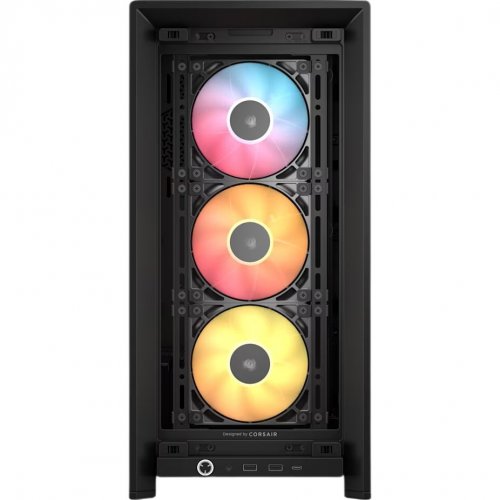 Корпус Corsair FRAME 4000D RS ARGB Tempered Glass без БЖ (CC-9011296-WW) Black купити в Україні: Київ, Львів, Хмельницький, Тернопіль, Івано-Франківськ | Перевірка сумісності, низька ціна, відгуки, характеристики від TELEMART фото
