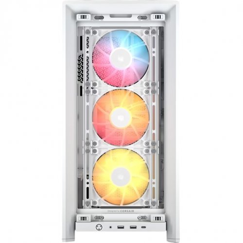 Корпус Corsair FRAME 4000D RS ARGB Tempered Glass без БЖ (CC-9011297-WW) White купити в Україні: Київ, Львів, Хмельницький, Тернопіль, Івано-Франківськ | Перевірка сумісності, низька ціна, відгуки, характеристики від TELEMART фото