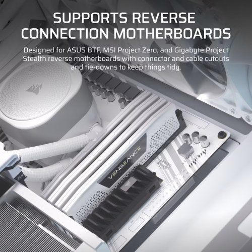 Корпус Corsair FRAME 4000D RS ARGB Tempered Glass без БЖ (CC-9011297-WW) White купити в Україні: Київ, Львів, Хмельницький, Тернопіль, Івано-Франківськ | Перевірка сумісності, низька ціна, відгуки, характеристики від TELEMART фото