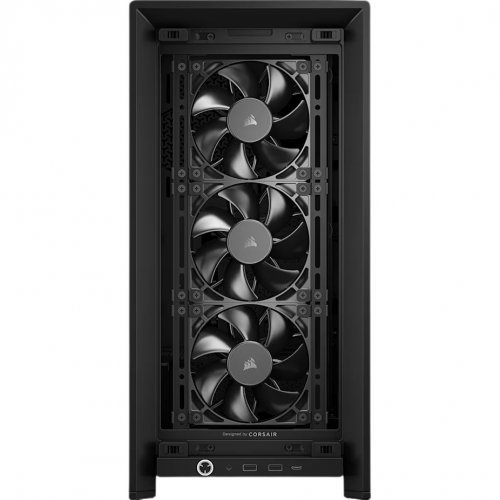 Корпус Corsair FRAME 4000D RS Tempered Glass без БЖ (CC-9011312-WW) Black купити в Україні: Київ, Львів, Хмельницький, Тернопіль, Івано-Франківськ | Перевірка сумісності, низька ціна, відгуки, характеристики від TELEMART фото