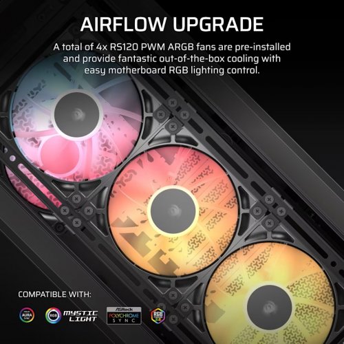 Корпус Corsair FRAME 4000D LCD RS ARGB Tempered Glass без БЖ (CC-9011326-WW) Black купити в Україні: Київ, Львів, Хмельницький, Тернопіль, Івано-Франківськ | Перевірка сумісності, низька ціна, відгуки, характеристики від TELEMART фото