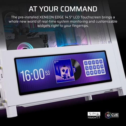 Корпус Corsair FRAME 4000D LCD RS ARGB Tempered Glass без БЖ (CC-9011327-WW) White купити в Україні: Київ, Львів, Хмельницький, Тернопіль, Івано-Франківськ | Перевірка сумісності, низька ціна, відгуки, характеристики від TELEMART фото