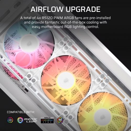 Корпус Corsair FRAME 4000D LCD RS ARGB Tempered Glass без БЖ (CC-9011327-WW) White купити в Україні: Київ, Львів, Хмельницький, Тернопіль, Івано-Франківськ | Перевірка сумісності, низька ціна, відгуки, характеристики від TELEMART фото