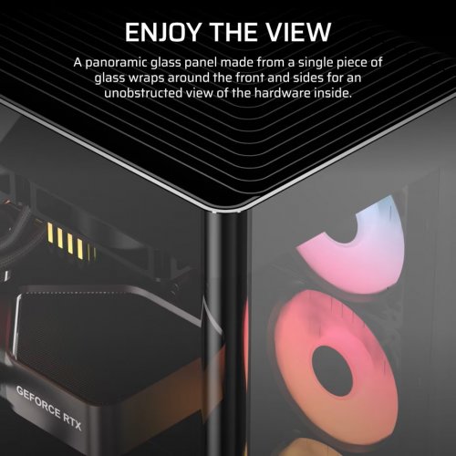 Корпус Corsair FRAME 4500X RS-R ARGB Tempered Glass без БЖ (CC-9011314-WW) Black купити в Україні: Київ, Львів, Хмельницький, Тернопіль, Івано-Франківськ | Перевірка сумісності, низька ціна, відгуки, характеристики від TELEMART фото