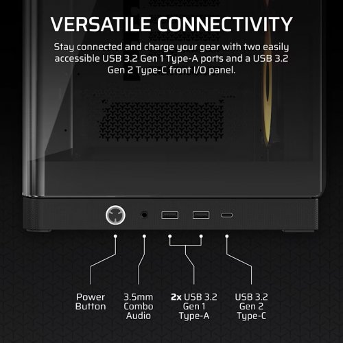 Корпус Corsair FRAME 4500X RS-R ARGB Tempered Glass без БЖ (CC-9011314-WW) Black купити в Україні: Київ, Львів, Хмельницький, Тернопіль, Івано-Франківськ | Перевірка сумісності, низька ціна, відгуки, характеристики від TELEMART фото