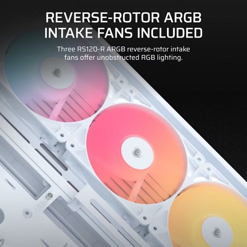 Корпус Corsair FRAME 4500X RS-R ARGB Tempered Glass без БЖ (CC-9011315-WW) White купити в Україні: Київ, Львів, Хмельницький, Тернопіль, Івано-Франківськ | Перевірка сумісності, низька ціна, відгуки, характеристики від TELEMART фото