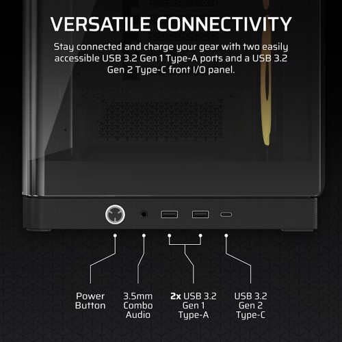 Корпус Corsair FRAME 4500X LX-R RGB Tempered Glass без БЖ (CC-9011316-WW) Black купити в Україні: Київ, Львів, Хмельницький, Тернопіль, Івано-Франківськ | Перевірка сумісності, низька ціна, відгуки, характеристики від TELEMART фото