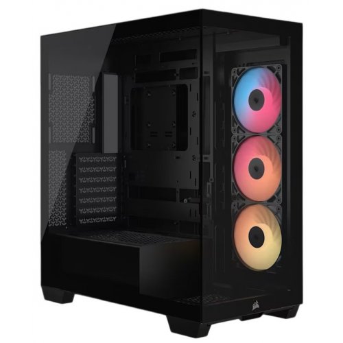 Корпус Corsair 3500X RS-R ARGB Tempered Glass без БЖ (CC-9011322-WW) Black купити в Україні: Київ, Львів, Хмельницький, Тернопіль, Івано-Франківськ | Перевірка сумісності, низька ціна, відгуки, характеристики від TELEMART фото