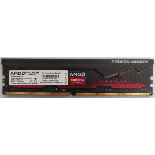 Озп AMD DDR4 8GB 2666Mhz Radeon R7 Performance (R7S48G2606U2S) (Відновлено продавцем, 861563) купити в Україні: Київ, Львів, Хмельницький, Тернопіль, Івано-Франківськ | Перевірка сумісності, низька ціна, відгуки, характеристики від TELEMART фото