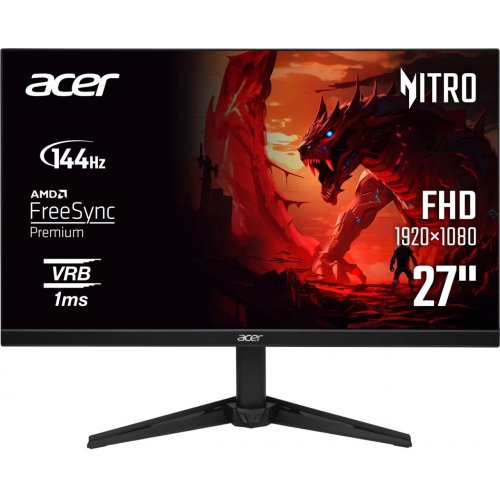 Уцінка монітор Acer 27" Nitro QG271P6bip (UM.HQ1EE.605) Black (Розкрита упаковка, 861694) купити в Україні: Київ, Львів, Хмельницький, Тернопіль, Івано-Франківськ | Низька ціна, відгуки, характеристики від TELEMART фото