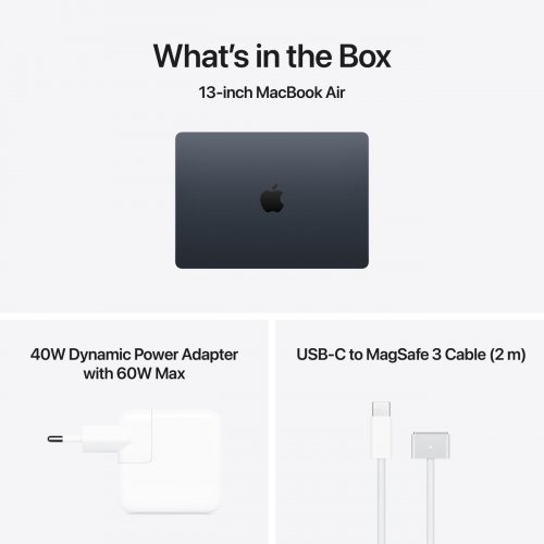 Ноутбук Apple MacBook Air 13" M5 24/1TB 2026 (MDHG4UA/A) Midnight купить в Украине: Киев, Днепр, Харьков, Одесса  | Низкая цена, отзывы, характеристики от TELEMART фото
