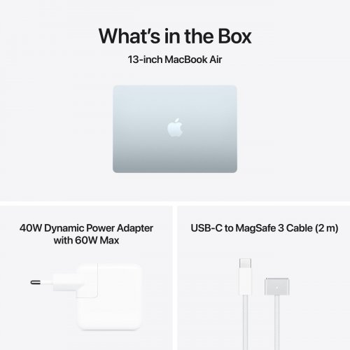 Ноутбук Apple MacBook Air 13" M5 16/512GB 2026 (MDHH4UA/A) Sky Blue купить в Украине: Киев, Днепр, Харьков, Одесса  | Низкая цена, отзывы, характеристики от TELEMART фото