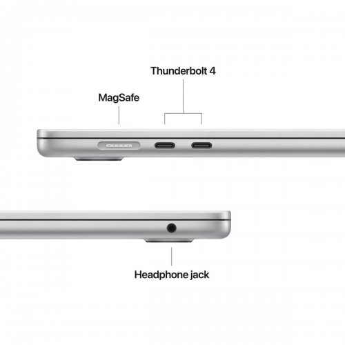 Ноутбук Apple MacBook Air 15" M5 16/512GB 2026 (MDV94UA/A) Silver купити в Україні: Київ, Львів, Хмельницький, Тернопіль, Івано-Франківськ | Низька ціна, відгуки, характеристики від TELEMART фото