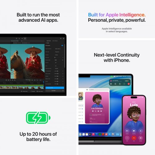 Ноутбук Apple MacBook Pro 14" M5 Max 36/2TB 2026 (MGDQ4UA/A) Silver купити в Україні: Київ, Львів, Хмельницький, Тернопіль, Івано-Франківськ | Низька ціна, відгуки, характеристики від TELEMART фото