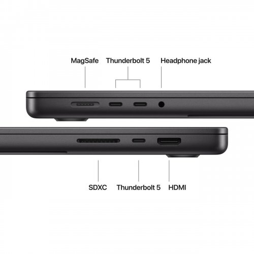 Ноутбук Apple MacBook Pro 16" M5 Pro 48/1TB 2026 (MGEC4UA/A) Space Black купити в Україні: Київ, Львів, Хмельницький, Тернопіль, Івано-Франківськ | Низька ціна, відгуки, характеристики від TELEMART фото