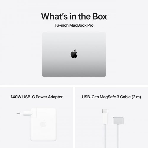 Ноутбук Apple MacBook Pro 16" M5 Max 48/2TB 2026 (MGE94UA/A) Silver купити в Україні: Київ, Львів, Хмельницький, Тернопіль, Івано-Франківськ | Низька ціна, відгуки, характеристики від TELEMART фото