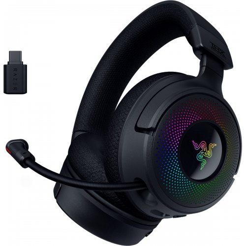 Наушники Razer Kraken V4 (RZ04-05170100-R3M1) Black купить в Украине: Киев, Днепр, Харьков, Одесса  | Низкая цена, отзывы, характеристики от TELEMART фото