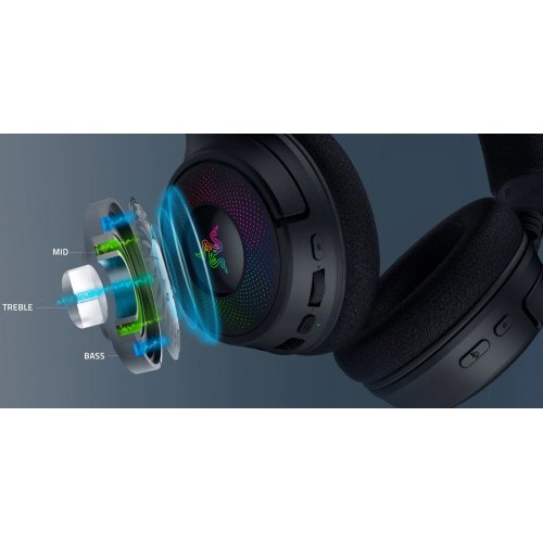 Наушники Razer Kraken V4 (RZ04-05170100-R3M1) Black купить в Украине: Киев, Днепр, Харьков, Одесса  | Низкая цена, отзывы, характеристики от TELEMART фото