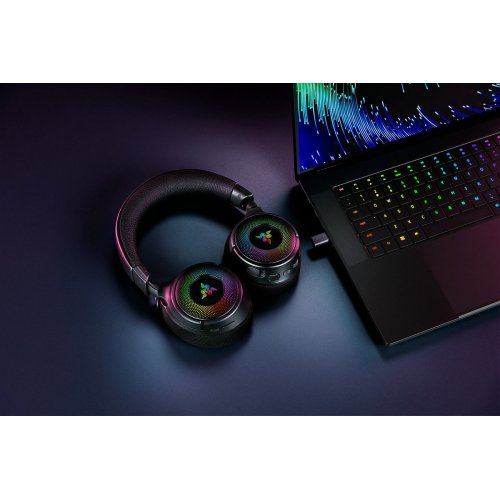 Наушники Razer Kraken V4 (RZ04-05170100-R3M1) Black купить в Украине: Киев, Днепр, Харьков, Одесса  | Низкая цена, отзывы, характеристики от TELEMART фото