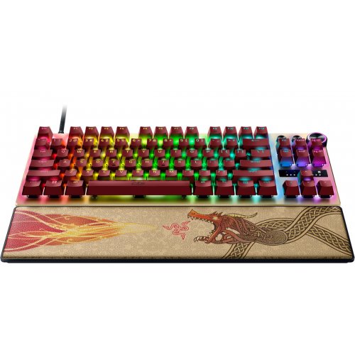 Клавіатура Razer Huntsman V3 Pro TKL Analog Optical Switches Gen-2 Counter-Strike 2 Edition (RZ03-04982100-R3M1) Gold купити в Україні: Київ, Львів, Хмельницький, Тернопіль, Івано-Франківськ | Низька ціна, відгуки, характеристики від TELEMART фото