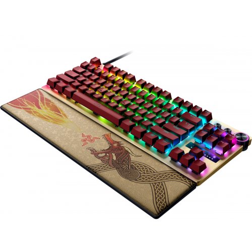 Клавіатура Razer Huntsman V3 Pro TKL Analog Optical Switches Gen-2 Counter-Strike 2 Edition (RZ03-04982100-R3M1) Gold купити в Україні: Київ, Львів, Хмельницький, Тернопіль, Івано-Франківськ | Низька ціна, відгуки, характеристики від TELEMART фото