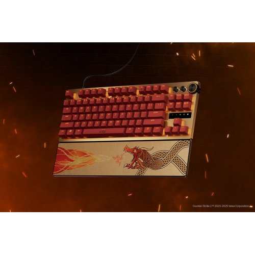 Клавіатура Razer Huntsman V3 Pro TKL Analog Optical Switches Gen-2 Counter-Strike 2 Edition (RZ03-04982100-R3M1) Gold купити в Україні: Київ, Львів, Хмельницький, Тернопіль, Івано-Франківськ | Низька ціна, відгуки, характеристики від TELEMART фото