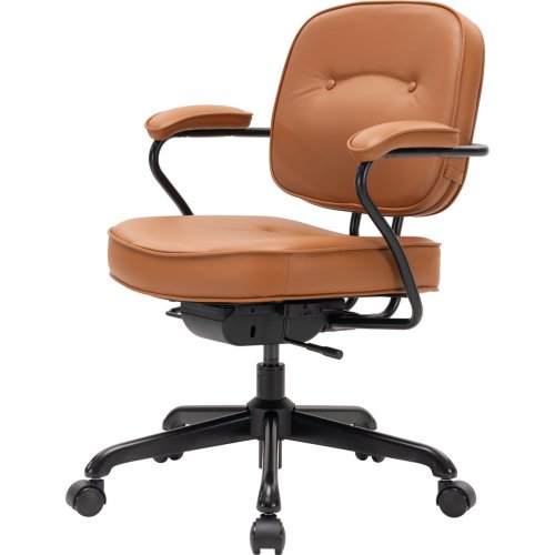 Крісло офісне Sihoo L3 PVC Vintage (L3D-M101) Brown купити в Україні: Київ, Львів, Хмельницький, Тернопіль, Івано-Франківськ | Низька ціна, відгуки, характеристики від TELEMART фото