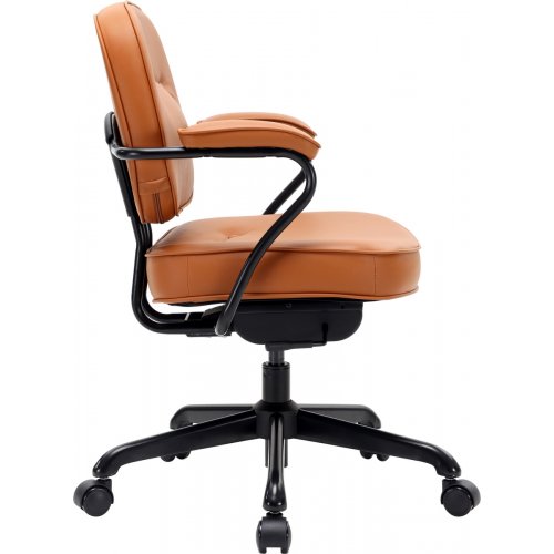 Крісло офісне Sihoo L3 PVC Vintage (L3D-M101) Brown купити в Україні: Київ, Львів, Хмельницький, Тернопіль, Івано-Франківськ | Низька ціна, відгуки, характеристики від TELEMART фото