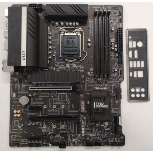 Материнська плата MSI Z590-A PRO (s1200, Intel Z590) (Відновлено продавцем, 861898) купити в Україні: Київ, Львів, Хмельницький, Тернопіль, Івано-Франківськ | Перевірка сумісності, низька ціна, відгуки, характеристики від TELEMART фото