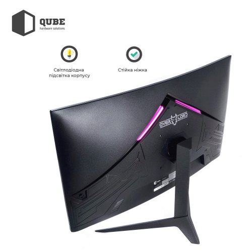 Монитор Qube 27" Overlord C27Q165Fast Black (Восстановлено продавцом, 861902) купить в Украине: Киев, Днепр, Харьков, Одесса  | Низкая цена, отзывы, характеристики от TELEMART фото