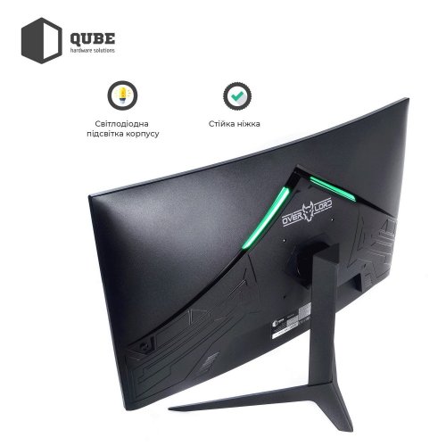 Монитор Qube 27" Overlord C27Q165Fast Black (Восстановлено продавцом, 861902) купить в Украине: Киев, Днепр, Харьков, Одесса  | Низкая цена, отзывы, характеристики от TELEMART фото