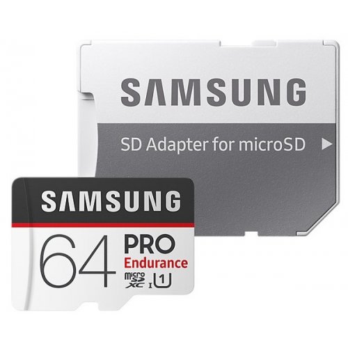 

Samsung microSDXC PRO Endurance 64GB Class 10 UHS-I (с адаптером) (MB-MJ64GA/RU)
