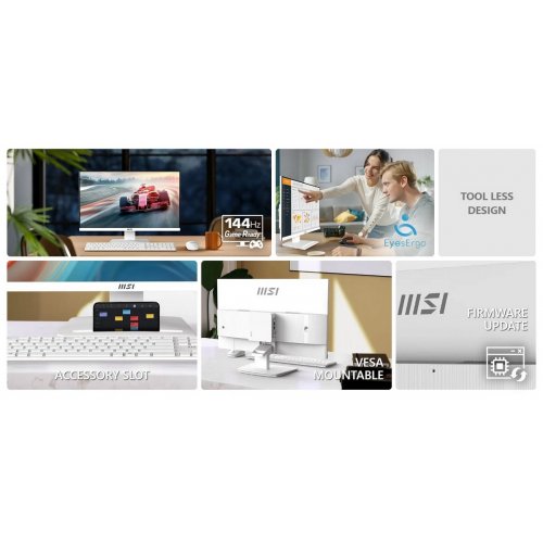 Монітор MSI 23.8" PRO MP241W E14V White купити в Україні: Київ, Львів, Хмельницький, Тернопіль, Івано-Франківськ | Низька ціна, відгуки, характеристики від TELEMART фото