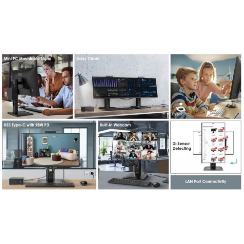 Монітор MSI 23.8" PRO MP245PDG E14 Black купити в Україні: Київ, Львів, Хмельницький, Тернопіль, Івано-Франківськ | Низька ціна, відгуки, характеристики від TELEMART фото