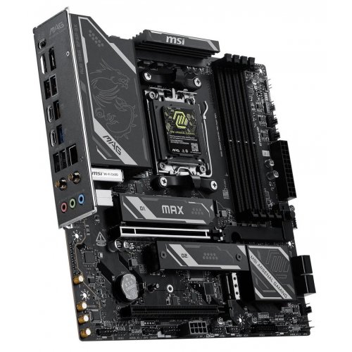 Материнська плата MSI MAG B850M GAMING PRO MAX WIFI (sAM5, AMD B850) купити в Україні: Київ, Львів, Хмельницький, Тернопіль, Івано-Франківськ | Перевірка сумісності, низька ціна, відгуки, характеристики від TELEMART фото