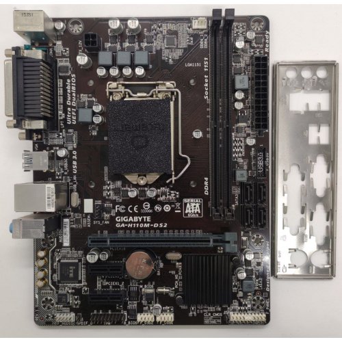 Материнська плата Gigabyte GA-H110M-DS2 (s1151, Intel H110) (Відновлено продавцем, 862020) купити в Україні: Київ, Львів, Хмельницький, Тернопіль, Івано-Франківськ | Перевірка сумісності, низька ціна, відгуки, характеристики від TELEMART фото