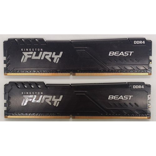 Озу Kingston DDR4 16GB (2x8GB) 3200Mhz FURY Beast Black (KF432C16BBK2/16) (Восстановлено продавцом, 862064) купить в Украине: Киев, Днепр, Харьков, Одесса  | Проверка совместимости, низкая цена, отзывы, характеристики от TELEMART фото